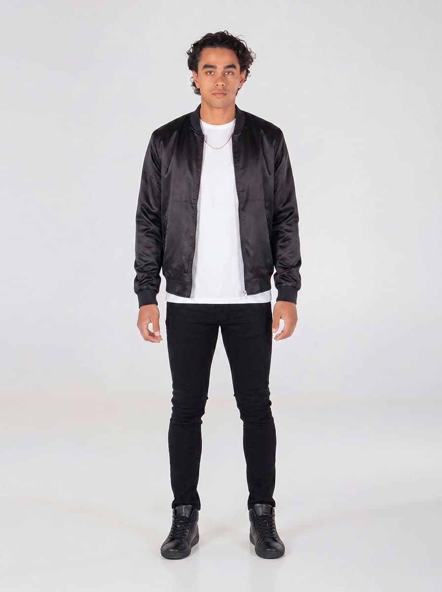 Bomber jacket look