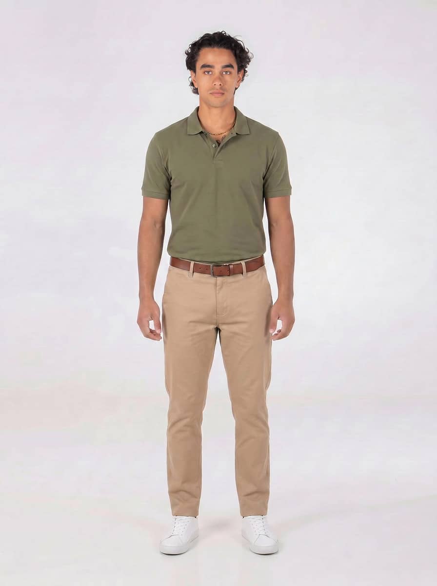 Smart casual polo look